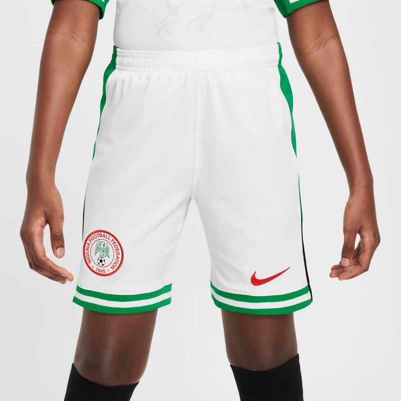 Nike Kids' Nigeria 2024 Stadium Home Dri-FIT Football Replica Shorts